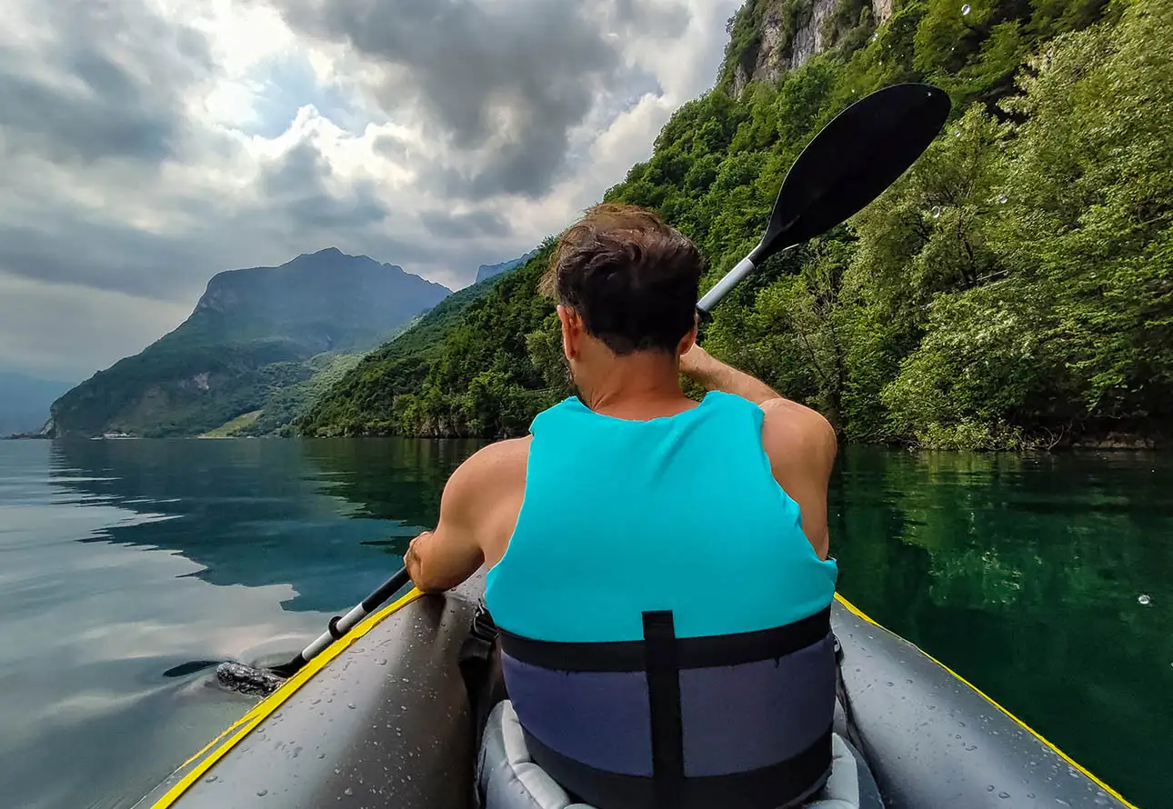 Exploring Lake Como's serenity by kayak and canoe